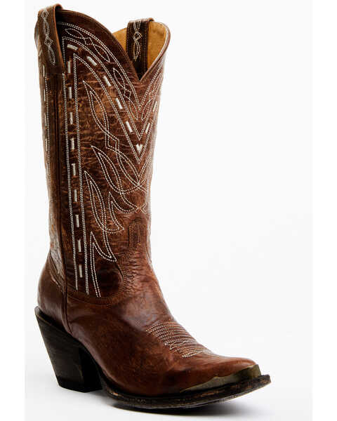 Idyllwind Women's Retro Rock Western Boots - Medium Toe, Dark Brown