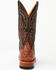 Image #5 - Horse Power Men's Boot Barn Exclusive Ostrich Print Tall Western Boots - Broad Square Toe, Cognac, hi-res