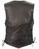 Image #2 - Milwaukee Leather Women's Braided Side Lace Lightweight Snap Front Vest - 3X, Black, hi-res