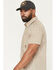 Image #2 - Brothers and Sons Men's Alva Plaid Print Short Sleeve Button-Down Western Shirt, White, hi-res