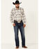 Ariat Men's Dunscape Atherton Retro Plaid Long Sleeve Snap Western Shirt , Tan, hi-res