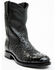 Image #1 - Cody James Black 1978® Men's Carmen Exotic Full-Quill Ostrich Roper Boots - Round Toe, Black, hi-res