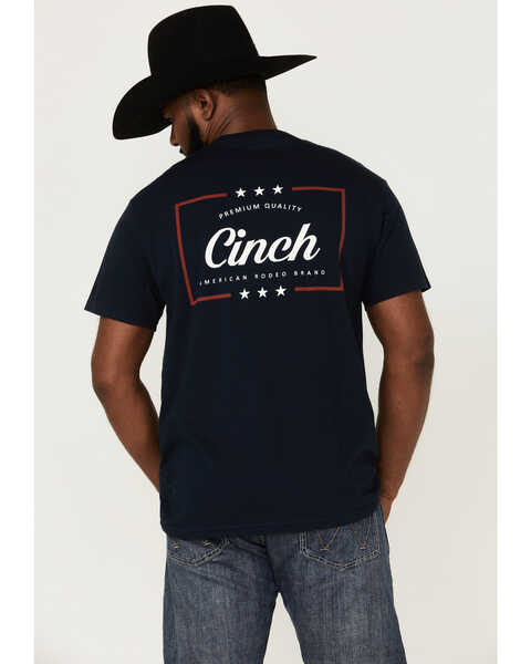 Cinch Men's Rodeo Brand Logo Graphic T-Shirt , Navy, hi-res