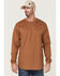 Hawx Men's FR Logo Long Sleeve Work T-Shirt - Big, Russett, hi-res