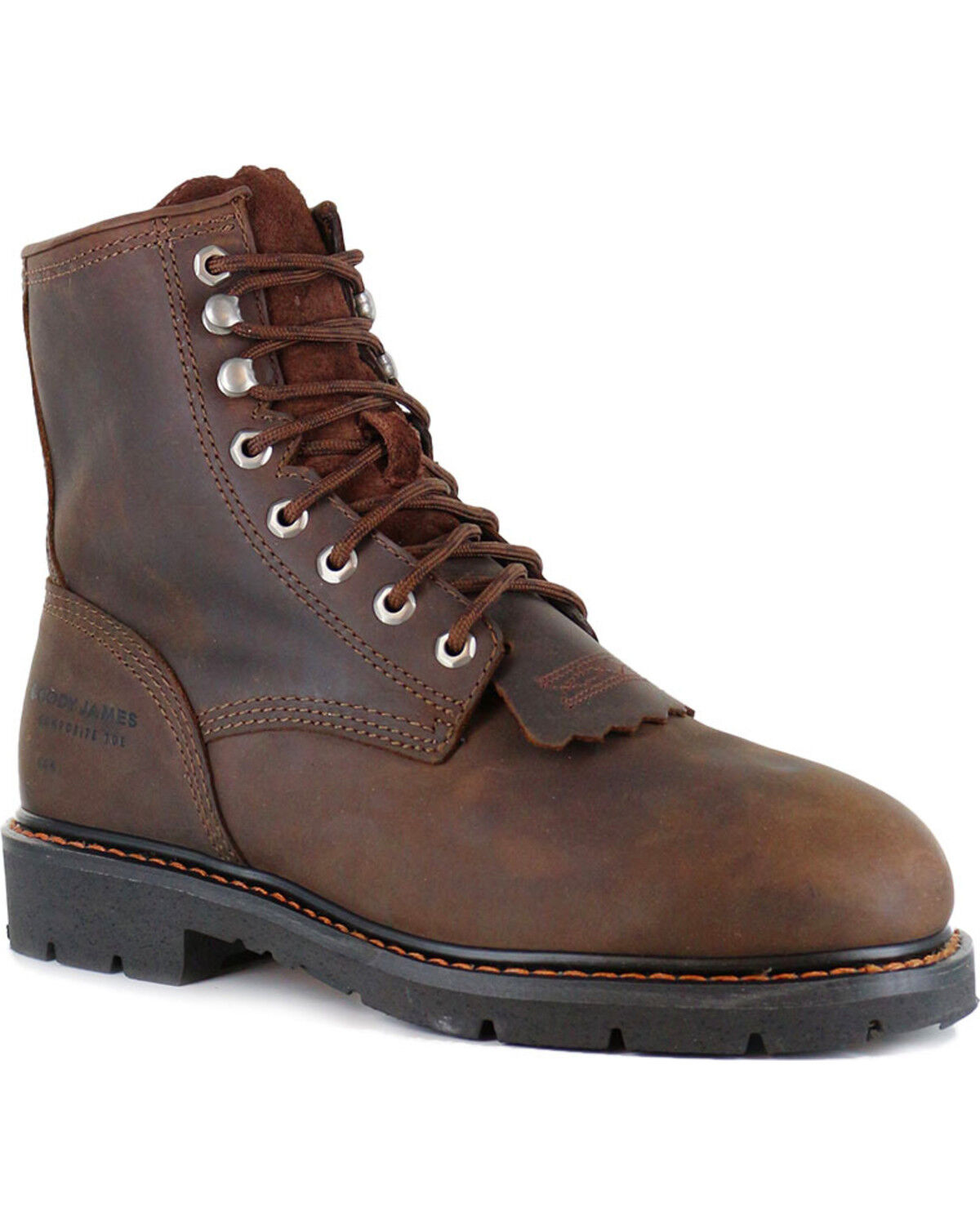 Image #1 - Cody James Men's 8" Lace-Up Kiltie - Composite Toe, , hi-res
