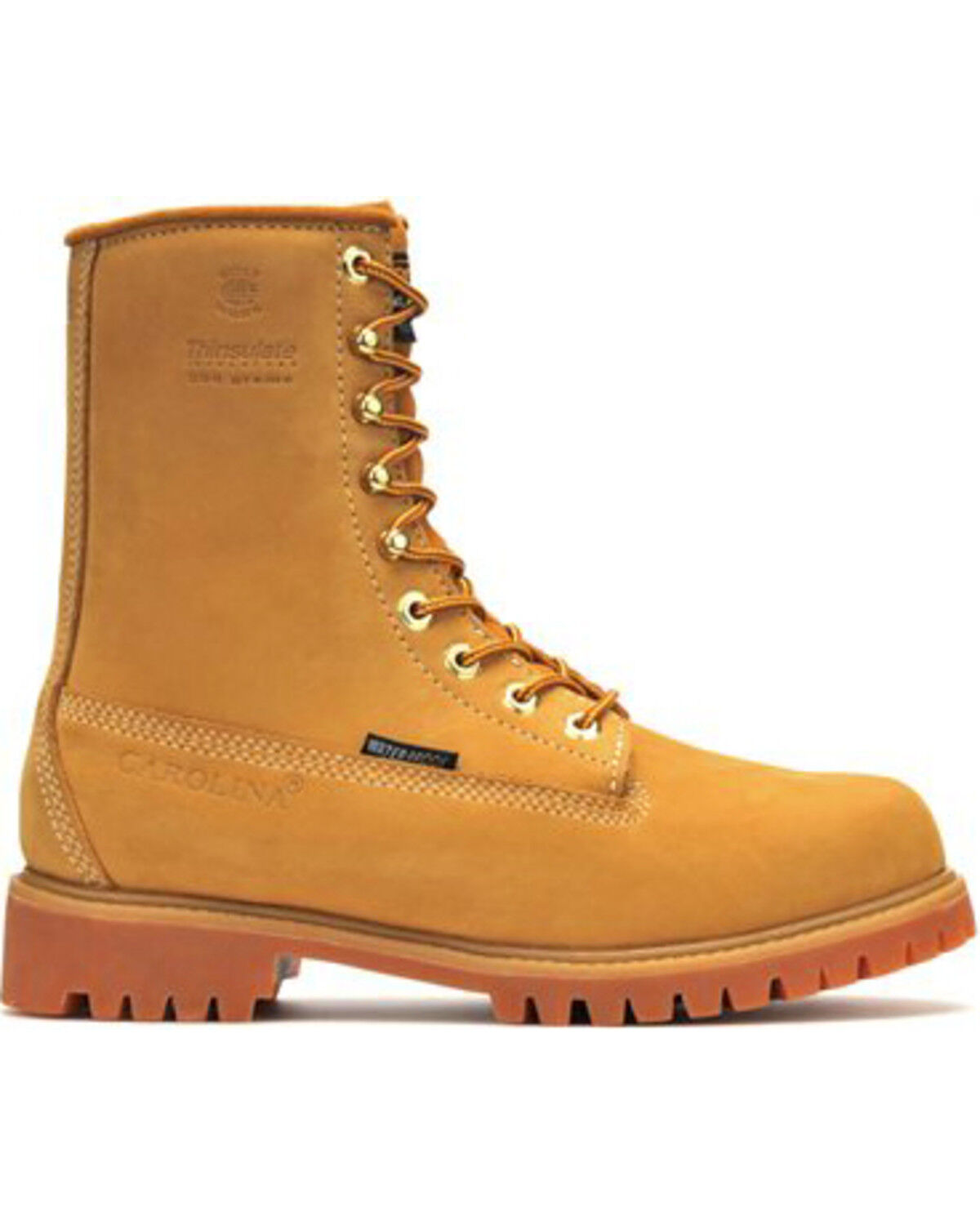 Image #2 - Carolina Men's 8" Steel Toe Work Boots, Brown, hi-res