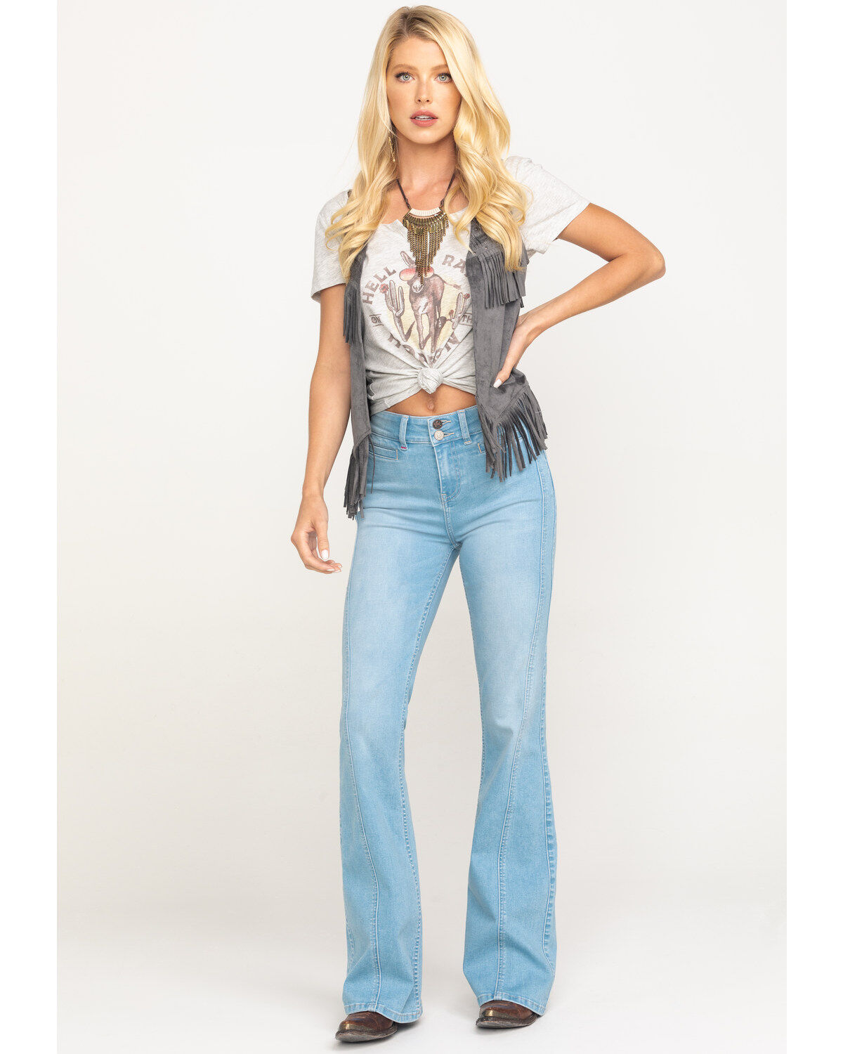 Image #6 - Idyllwind Women's Fringe N Faux Suede Vest, , hi-res