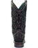 Image #4 - Corral Women's Black Glitter Inlay & Studs Western Boots - Square Toe, , hi-res