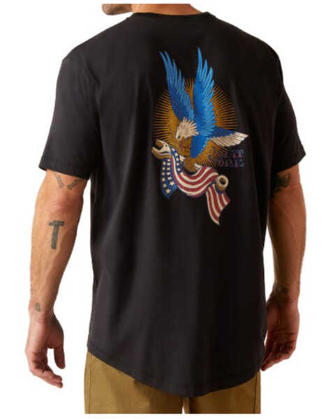 Ariat Men's Workman Victory Eagle Short Sleeve Graphic Work T-Shirt , Black, hi-res