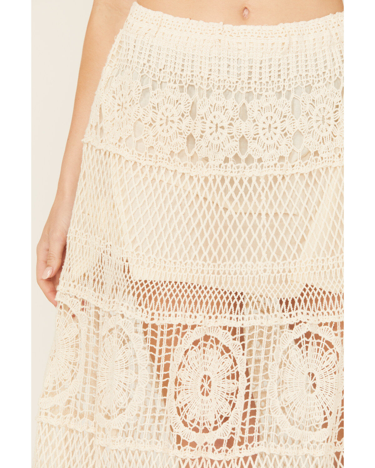 POL Women's Floral Crochet Maxi Skirt | Boot Barn POL Women's Floral Crochet Maxi Skirt | Boot Barn