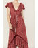 Beyond The Radar Women's Picnic Dot Maxi Dress, Red, hi-res