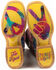 Tin Haul Women's Trippy Check Western Boots - Broad Square Toe, Multi, hi-res