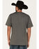 Justin Men's Hexagon Logo Graphic T-Shirt, Heather Grey, hi-res