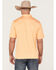 Cinch Men's ARENAFLEX Vertical Striped Short Sleeve Polo Shirt , Orange, hi-res
