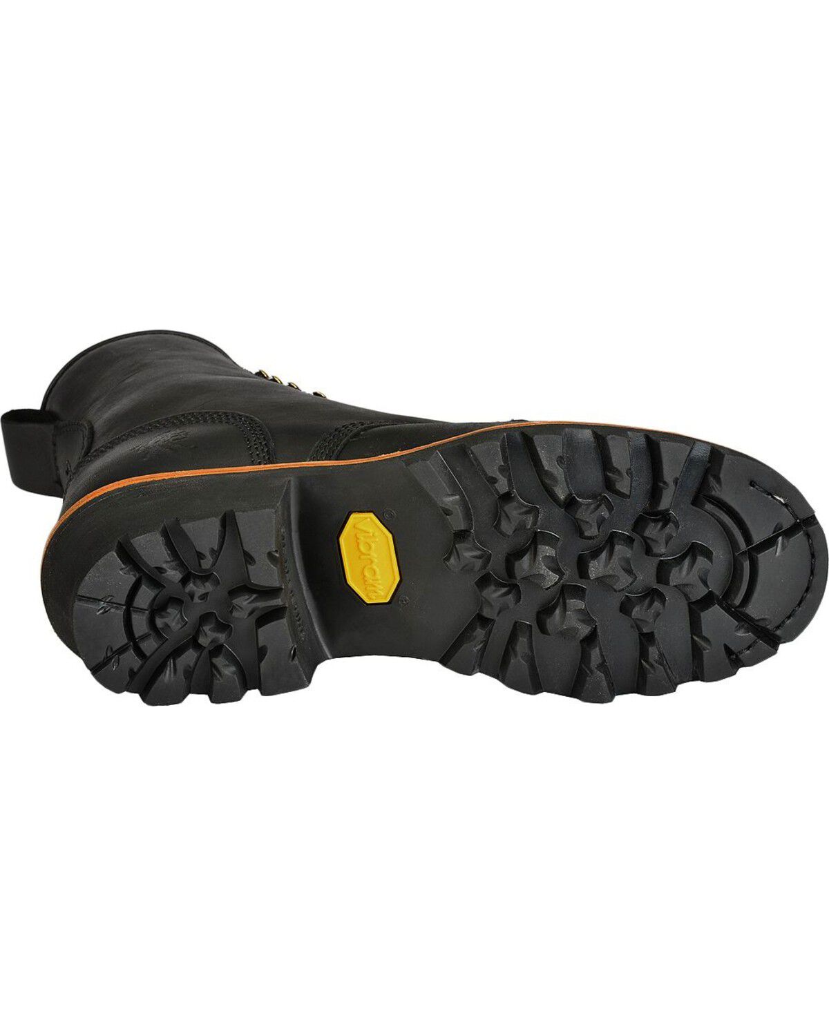 Image #5 - Chippewa Men's 8" Logger Boots - Steel Toe, Black, hi-res