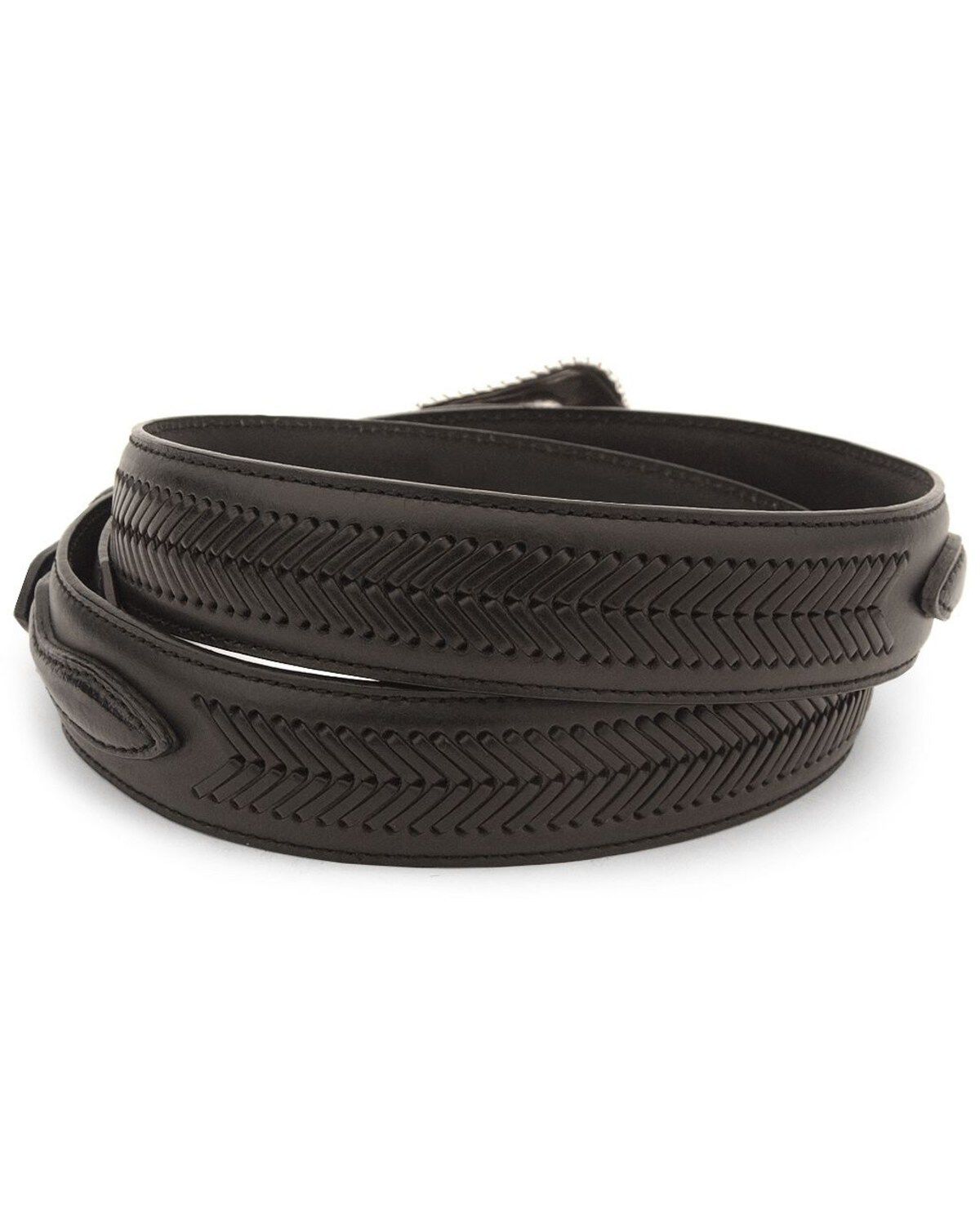 Image #2 - Nocona Men's Leather Ranger Belt - Reg & Big, Black, hi-res