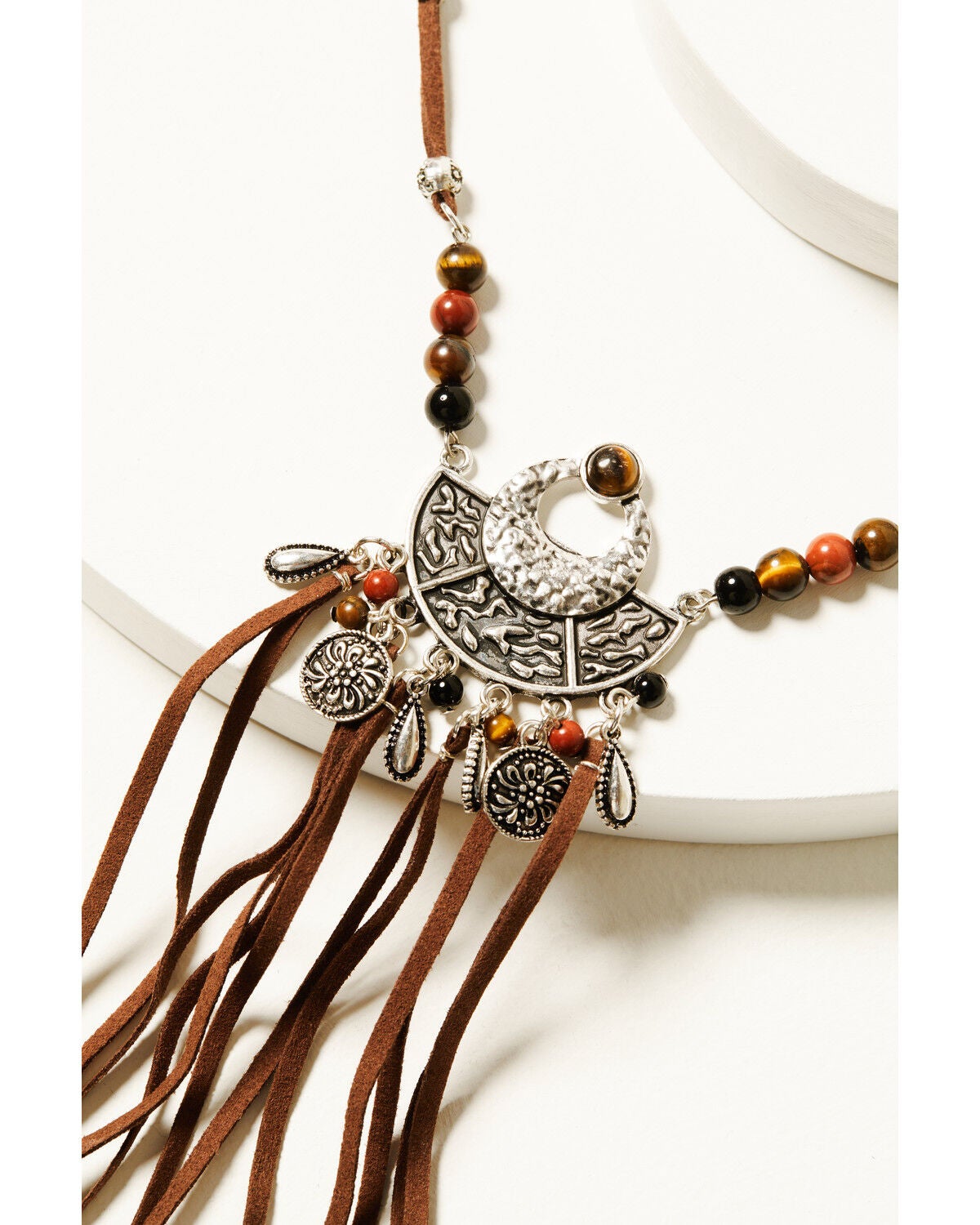 Image #2 - Shyanne Women's Mystic Valley Suede Fringe Necklace, Brown, hi-res
