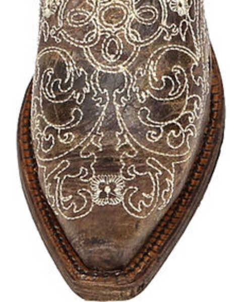 Image #5 - Corral Youth Embroidered Snip Toe Western Boots, , hi-res