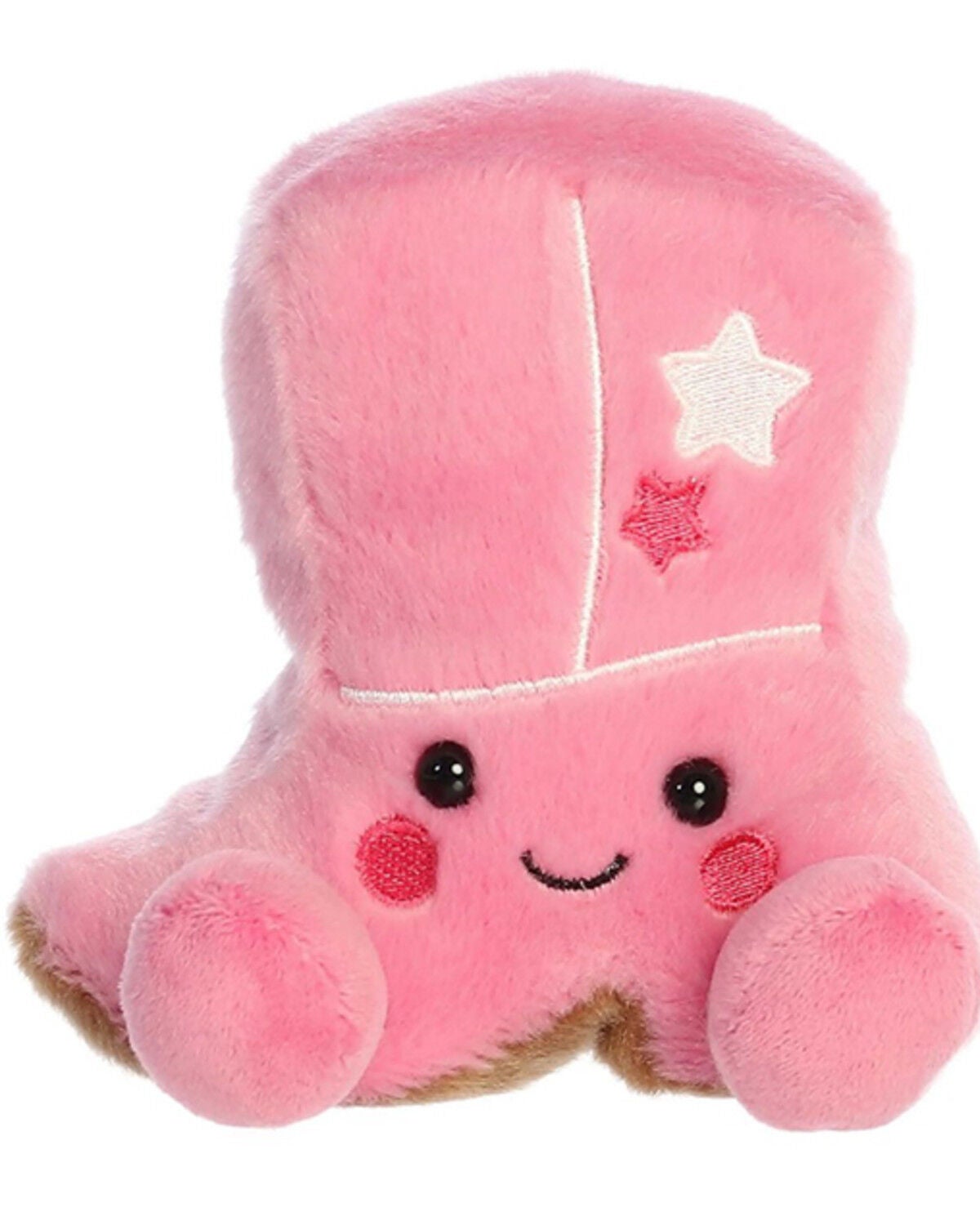 Image #1 - Aurora 5" Kate Cowgirl Boot&trade; Palm Pals&trade; Plush Toy, Bright Pink, hi-res