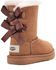 UGG Girls' Mini Bailey Bow II Boots, Chestnut, hi-res