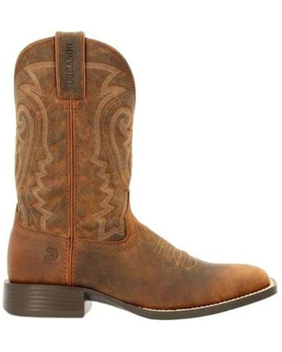 Image #2 - Durango Men's Westward Western Boots - Broad Square Toe, Tan, hi-res