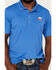 Image #3 - Columbia Men's Terminal Tackle Texas Flag Polo Shirt, Bright Blue, hi-res