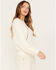 Shyanne Women's Dolman Sleeve with Crochet Lace Shirt, Cream, hi-res