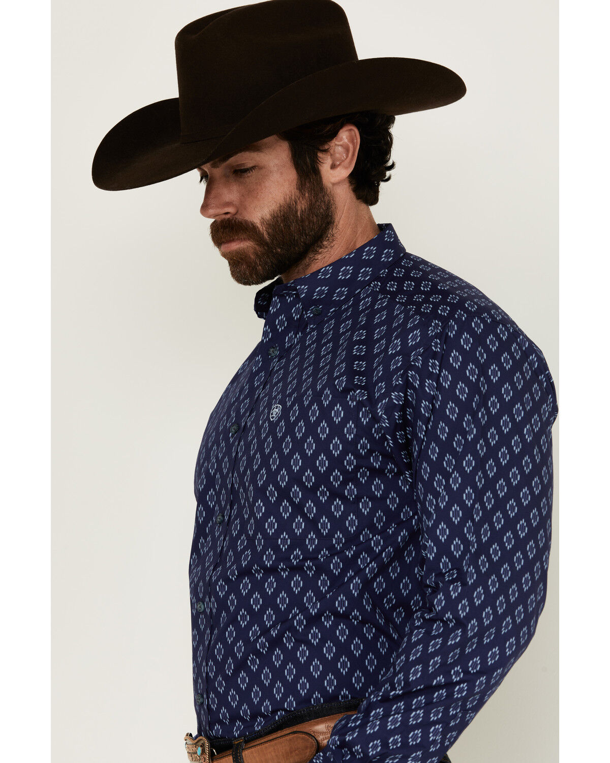 Product Name:  Ariat Men's Cade Medallion Print Long Sleeve Button-Down Western Shirt