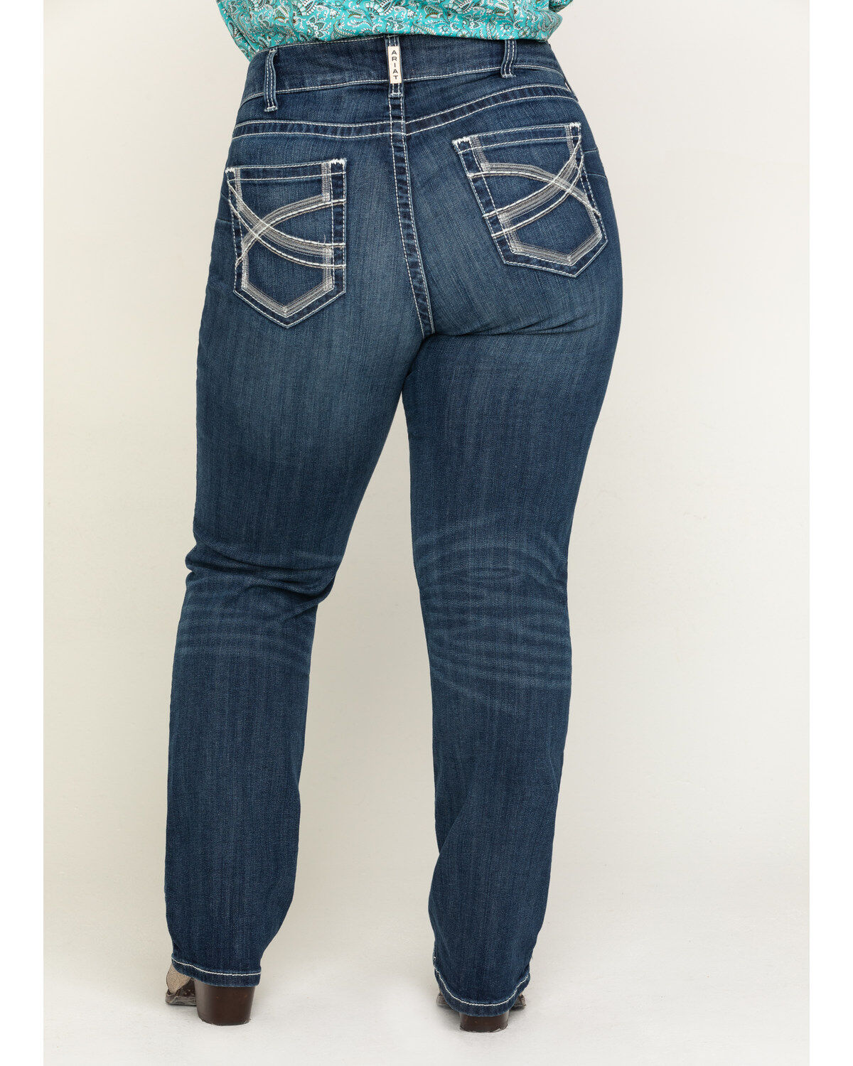 Image #1 - Ariat Women's R.E.A.L. Dresden Ivy Stackable Straight Jeans- Plus, , hi-res
