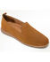 Minnetonka Women's Shay Suede Slip-On Shoes - Round Toe, Brown, hi-res