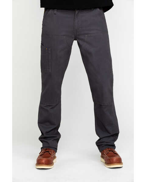 Image #2 - Ariat Men's Rebar M4 Made Tough Durastretch Double Front Straight Work Pants , Grey, hi-res
