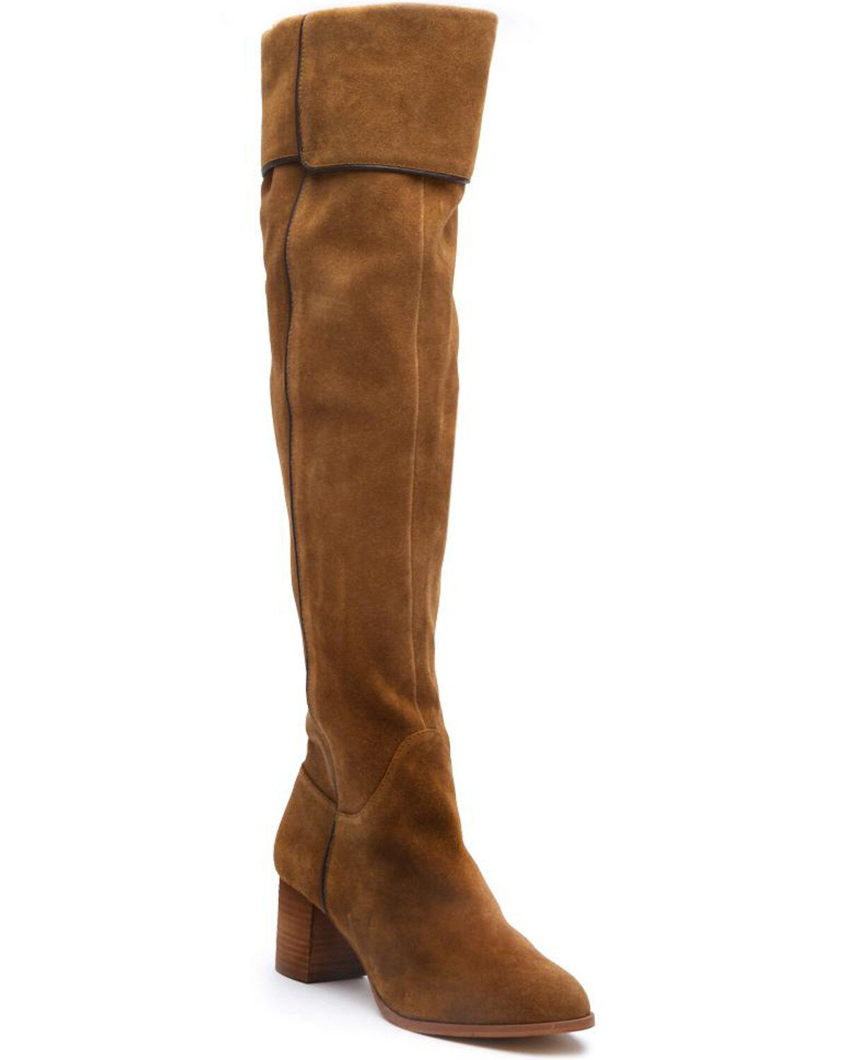 tan over the knee boots