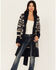 Image #2 - Stetson Women's Southwestern Print Shawl Cardigan, Blue, hi-res