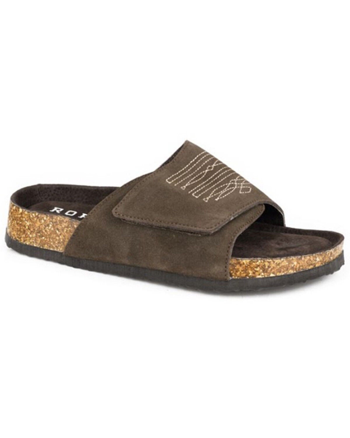 Roper Women's Nomad Suede Sandals, Brown, hi-res