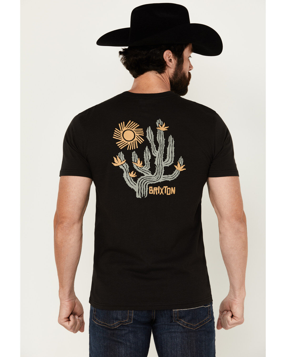 Image #4 - Brixton Men's Valley Cactus Short Sleeve graphic T-Shirt, , hi-res