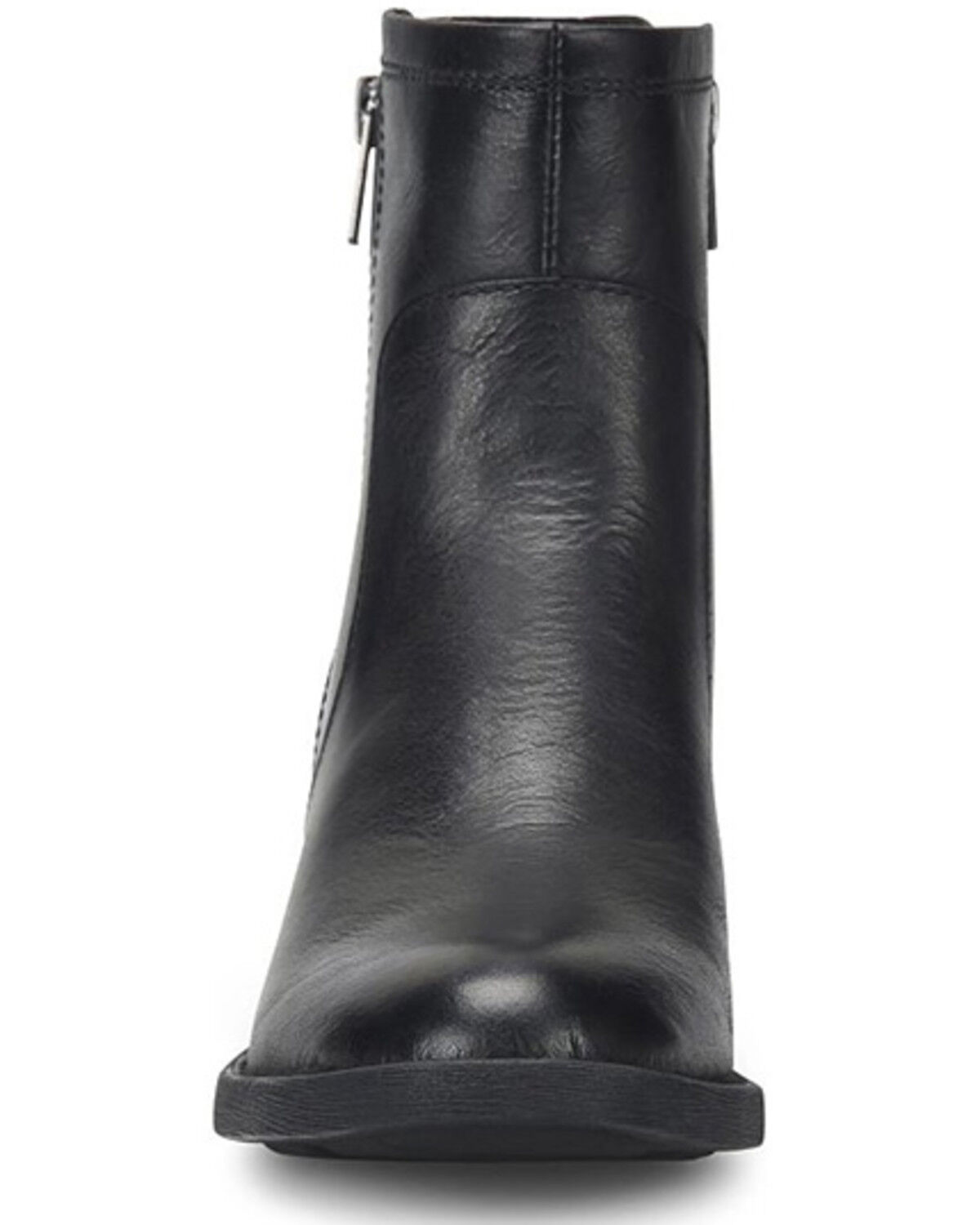 Image #4 - Born Women's Rigby Double Zipper Booties - Round Toe, Black, hi-res