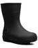 Image #1 - Bogs Boys' Essential Rain Mid Rubber Boots - Round Toe, Black, hi-res