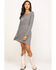 Stetson Women's Geometric Southwestern Bell Sleeve Dress, Black, hi-res