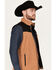Image #2 - RANK 45® Men's Lakewood Softshell Block Vest, Lt Brown, hi-res