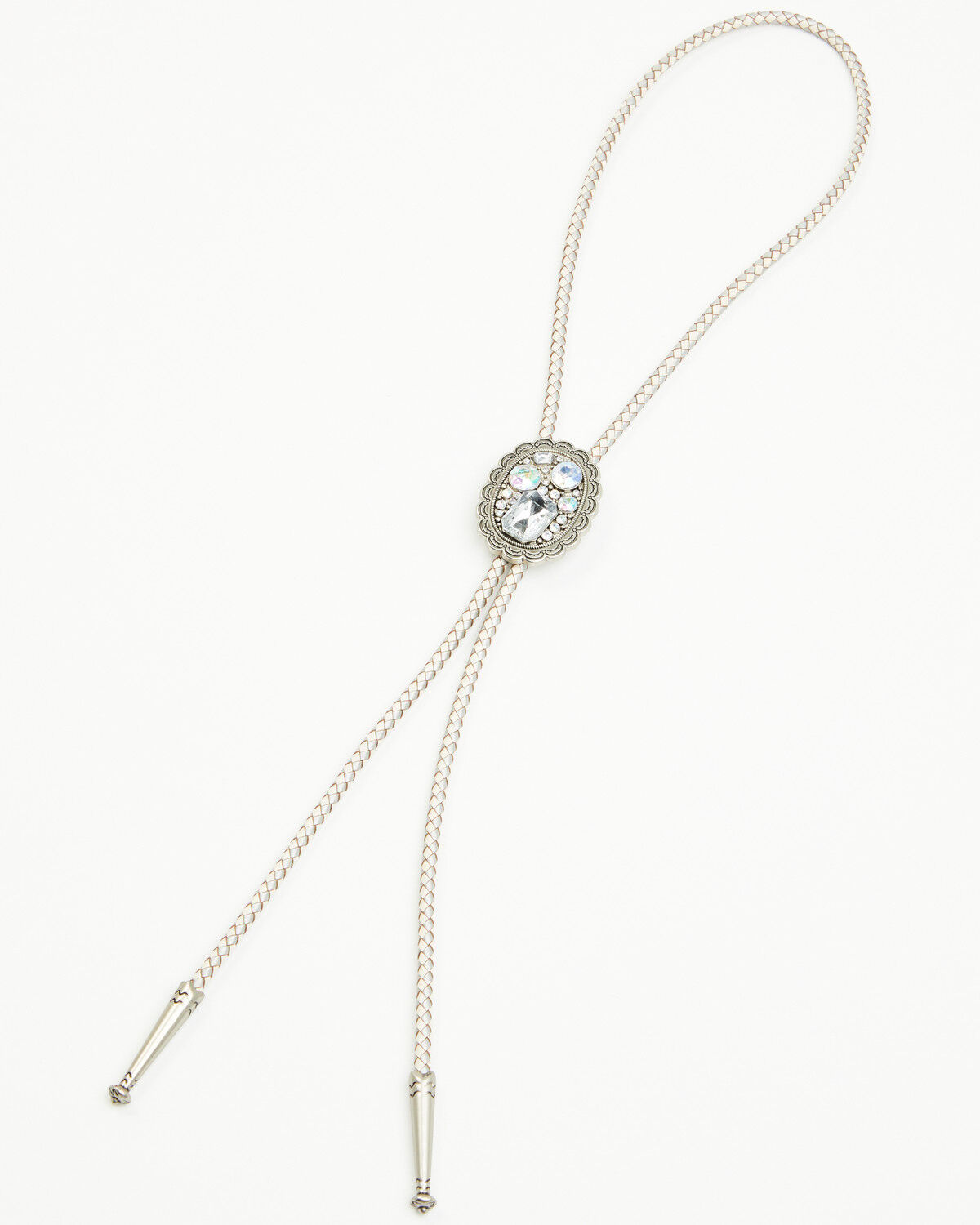 Image #2 - Shyanne Women's Khloe Rhinestone Bolo Tie, Silver, hi-res