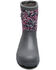 Image #4 - Bogs Girls' York Seamless Impressionist Floral Rubber Boots, Grey, hi-res