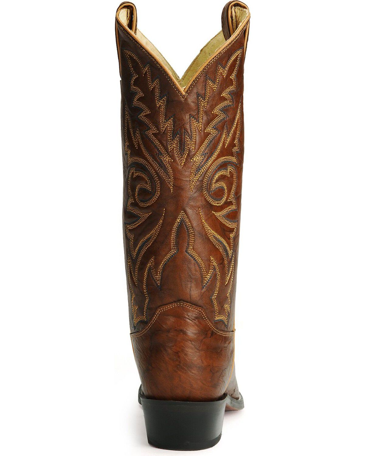 Image #7 - Justin Men's Marbled Deerlite Western Boots - Round Toe, Chestnut, hi-res