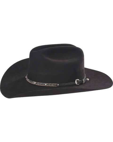 Phunky Horse Sheriff Star Leather Hat Band , Lt Brown, hi-res