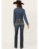 Image #1 - Ariat Women's R.E.A.L Dark Wash Perfect Rise Haylan Bootcut Jeans, Dark Wash, hi-res