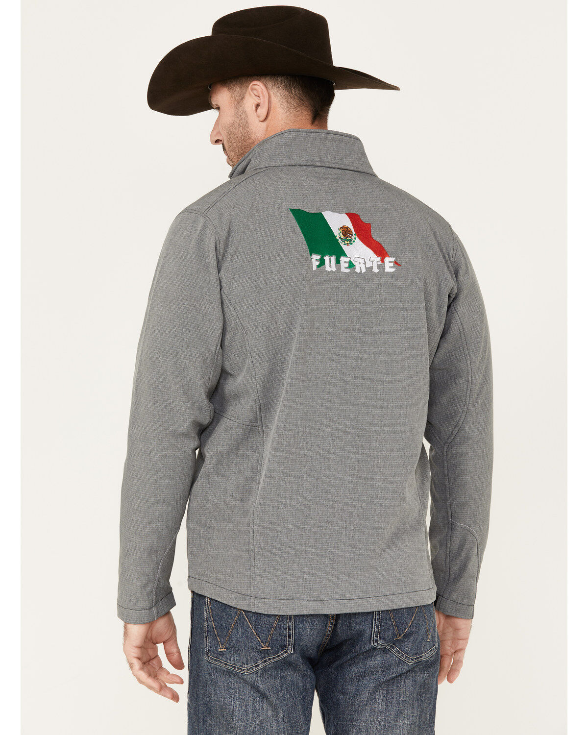 Product Name:  Cowboy Hardware Men's Fuerte Mexico Flag Softshell Jacket