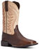 Image #1 - Ariat Men's Amos Barley Western Performance Boots - Broad Square Toe, Tan, hi-res