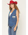 Image #3 - Wrangler x Coors Banquet Women's Golden Blue Button-Down Denim Vest, Medium Wash, hi-res
