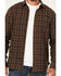 Image #3 - Brothers and Sons Men's Westley Plaid Print Button-Down Western Shirt, Dark Grey, hi-res