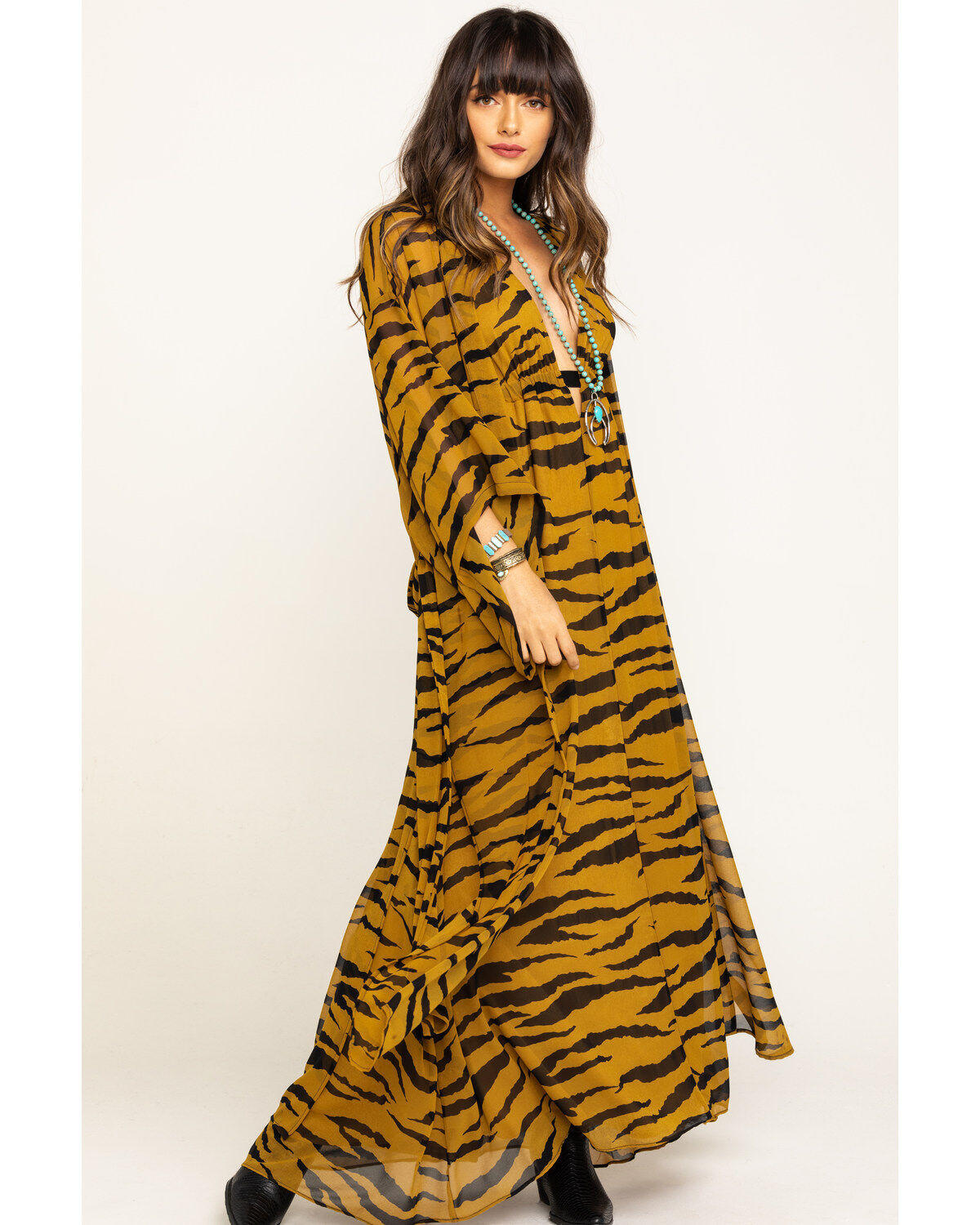 tiger maxi dress
