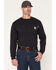 Image #2 - Carhartt Men's FR Force&reg; Irvine Wrench Bolt Long Sleeve Work Pocket T-Shirt, Black, hi-res